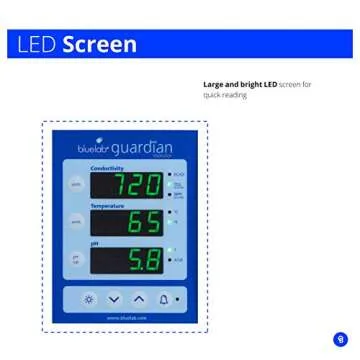 Bluelab Guardian Monitor for pH, Temperature, Conductivity (EC/TDS/PPM) in Water, Easy Calibration, Digital Nutrient Meter for Hydroponics (MONGUA)
