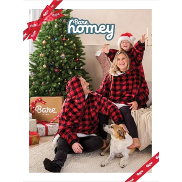 Bare Home Sherpa Fleece Kids Hoodie - Cozy Wearable Blanket