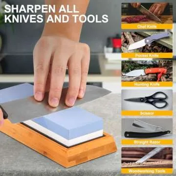 Angerstone Premium Whetstone 1000/6000 Grit Sharpening Stone