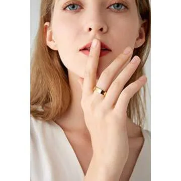 PDWZNBA Love Friendship Ring 18K Gold Silver Rose Plated Cubic Zirconia Stainless Steel Promise Ring Wedding Band Jewelry Birthday Gifts for Women