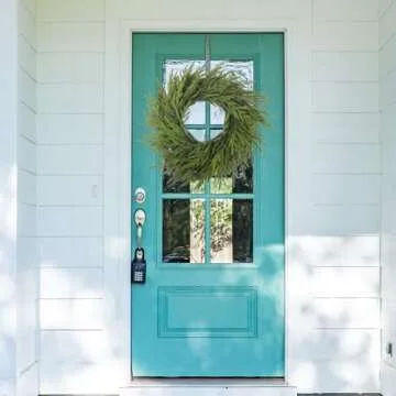 Lifelike 24 Inch Norfolk Pine Wreath for Christmas Decor