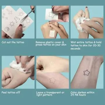 OohFaice Realistic Temporary Tattoos for Women & Girls