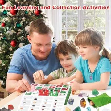 Crystals Advent Calendar 2024 for Kids with Surprises