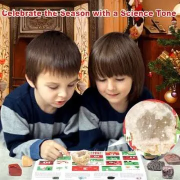 Crystals Advent Calendar 2024 for Kids with Surprises