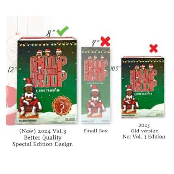 Snoop on the Stoop,Snoop Elf on a Shelf, Elf Doll,2024 Christmas Gift Toy 12" Figurine Elf, Plush To...