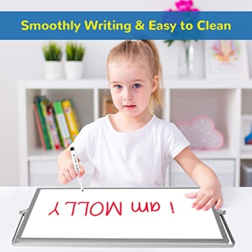 Magnetic Dry Erase Board 16x12in with Stand Markers