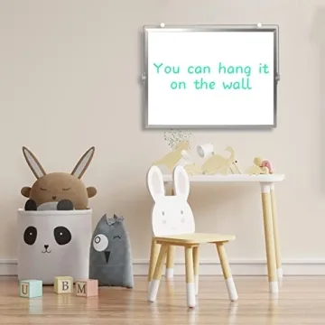 Magnetic Dry Erase Board 16x12in with Stand Markers