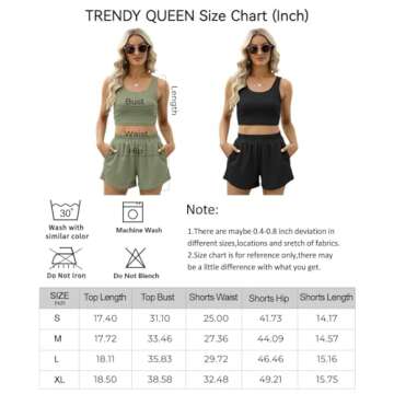 Trendy Queen Airport Cruise Outfits for Women 2025 Two Piece Lounge Sets 2 Piece Summer Set Sleeveless Matching Crop Top High Waisted Short Beige M