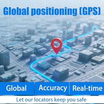 Quvjd Mini GPS Tracker with Real-Time Location Tracking