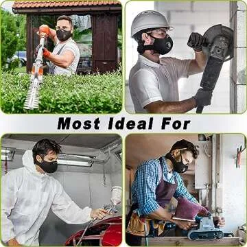 BASE CAMP M Plus Dust Face Mask with 6 Carbon Filters