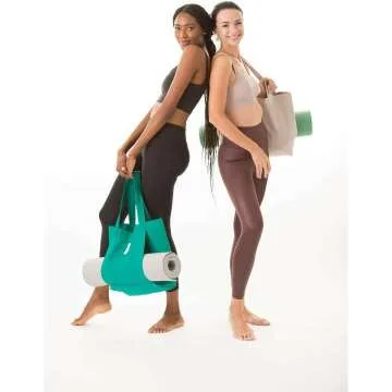 Yoga Pilates Mat Bag - Basic Canvas Tote Carrier