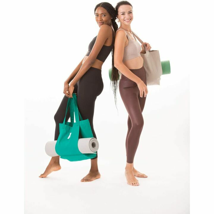 Yoga Pilates Mat Bag - Basic Canvas Tote Carrier