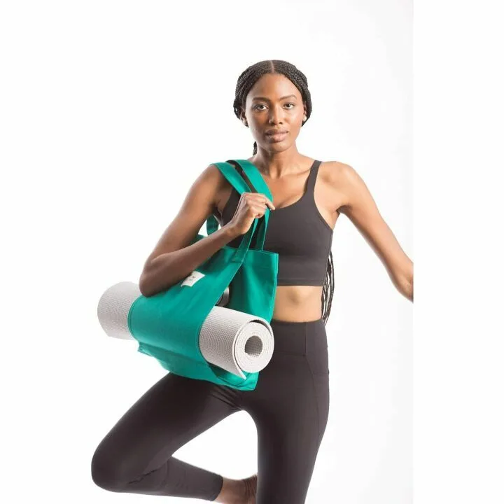 Yoga Pilates Mat Bag - Basic Canvas Tote Carrier