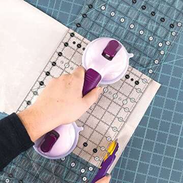 Gypsy Quilter The Original Gypsy Gripper - Precision Ruler Tool for Quilting and Sewing