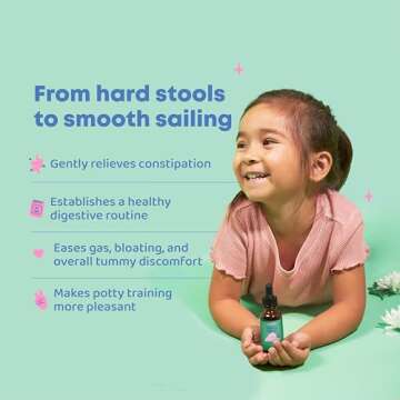 JoySpring Potty Wise - Digestive Health & Comfort Support for Kids – Natural Herbal Drops - Vegan,...