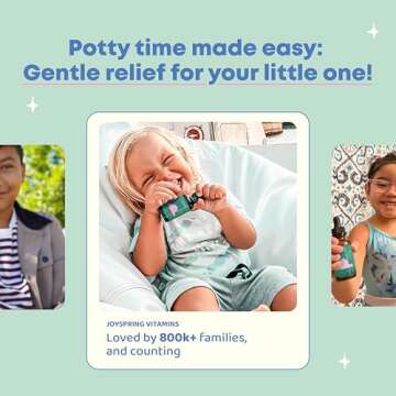JoySpring Potty Wise - Digestive Health & Comfort Support for Kids – Natural Herbal Drops - Vegan, Gluten-Free, Sugar-Free