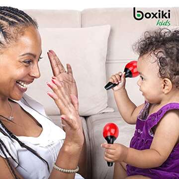 Boxiki kids Musical Instruments Set of 16 PCS - Toddler Educational & Musical Percussion for Kids - ...