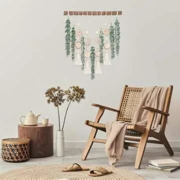 Sggvecsy 21’’ Eucalyptus Wall Hanging Decor - Boho Greenery for Home