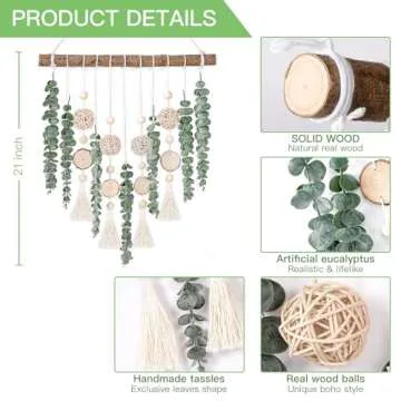 Sggvecsy 21” Eucalyptus Wall Hanging - Perfect Decor
