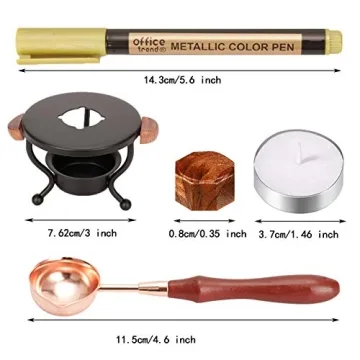 YIPLED Wax Seal Kit - 728 Pcs for Creative Sealing