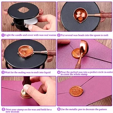 YIPLED Wax Seal Kit - 728 Pcs for Creative Sealing