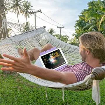 MSDADA Desk Book Stand Metal Reading Rest Book Holder Angle Adjustable Stand Document Holder Portable Sturdy Lightweight Bookstands-Textbooks Tablet Music Books Cook Recipe (Macaron Green)