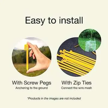 MaPorch White Plastic Chicken Wire Mesh Fence - 15.7in x 10ft Snake Barrier Roll for Poultry, Rabbit, & Gardening – Fencing & Netting Solution