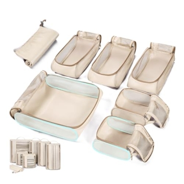 BAGSMART 7-Piece Keep Shape Packing Cubes Set - Ultimate Travel Organizer