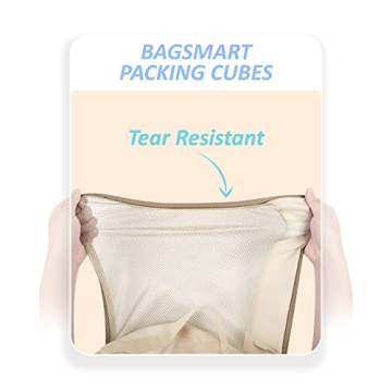 BAGSMART 7-Piece Packing Cubes Set for Travel Organization