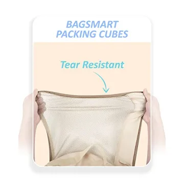 BAGSMART 7-Piece Packing Cubes Set for Travel Organization