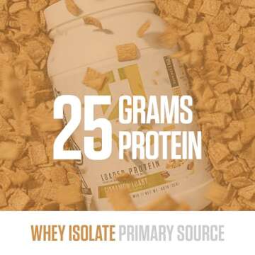 Ryse Loaded Protein Powder | 25g Whey Protein Isolate & Concentrate | with Prebiotic Fiber & MCTs | Low Carbs & Low Sugar | 27 Servings (Cinnamon Toast)