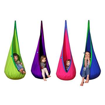AMAZEYOU Kids Pod Swing - Sensory Hammock Seat for Kids