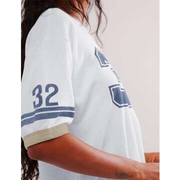 Anoumcy Oversized Graphic Print T-Shirts for Women