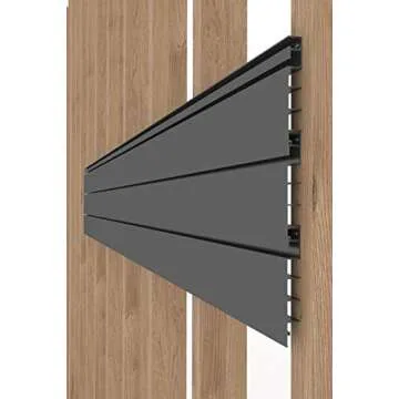Proslat Heavy Duty PVC Slatwall Garage Organizer - 4x4 ft