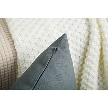 Premium TangDepot Handmade Steel Grey Cotton Pillow Cover