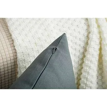 Premium TangDepot Handmade Steel Grey Cotton Pillow Cover