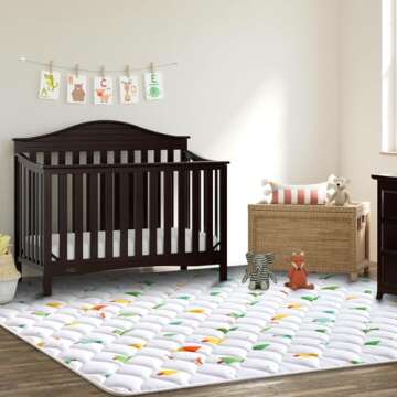 Premium Foam Baby Play Mat 79" X 71", Extra Large Activity Playmats for Babies,Toddlers, Infants, Soft Thicker Sponge Baby Mat for Floor, Play & Tummy Time, Machine Washable for Easy Care