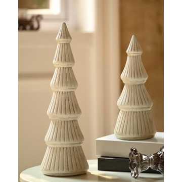 Elegant Wooden Christmas Tree Centerpieces for Decor