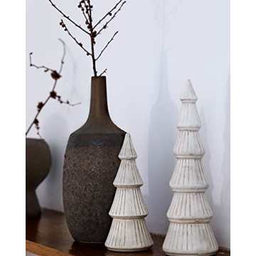 Elegant Wooden Christmas Tree Centerpieces for Decor