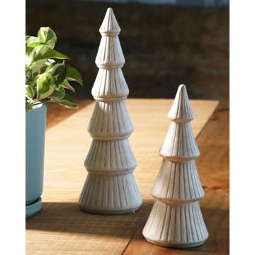 Elegant Wooden Christmas Tree Centerpieces for Decor