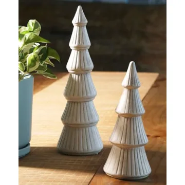 Elegant Wooden Christmas Tree Centerpieces for Decor
