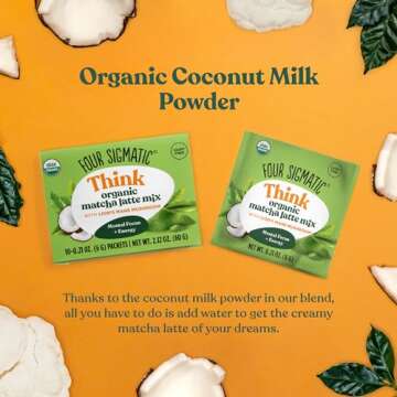 Four Sigmatic Matcha Latte Packets with Lion's Mane
