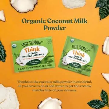 Four Sigmatic Matcha Latte Packets with Lion's Mane