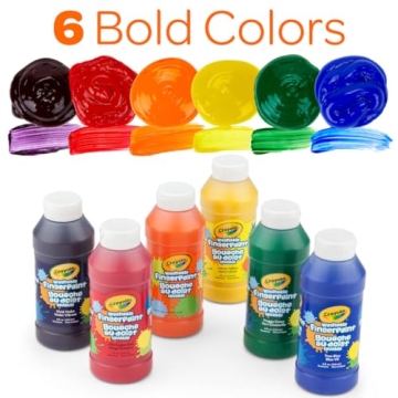 Crayola Washable Finger Paints Set for Kids - Toddler Fun