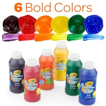 Crayola Washable Finger Paints Set for Kids - Toddler Fun