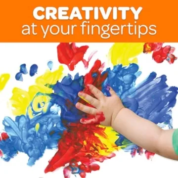 Crayola Washable Finger Paints Set for Kids - Toddler Fun