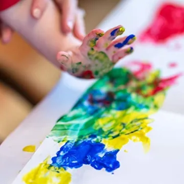 Crayola Washable Finger Paints Set for Kids - Toddler Fun