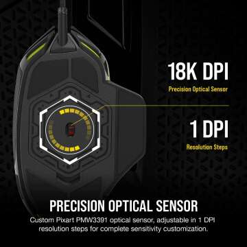 Corsair Nightsword RGB Gaming Mouse with 18000 DPI