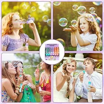 Mermaid Bubble Wands for Kids Under Sea Party Favors