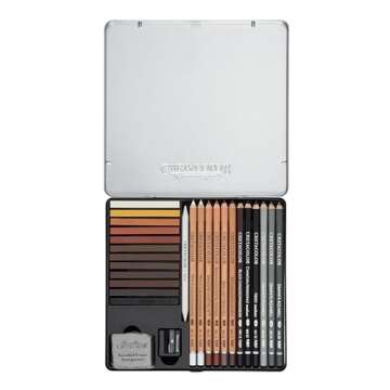 CRETACOLOR Creativo Tin Drawing 27-Piece Set